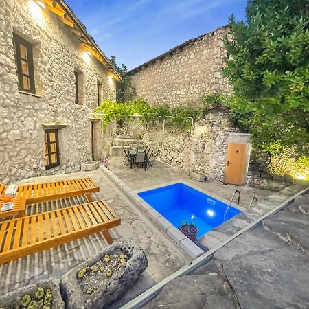 Villa Historic Pocitelj With Pool And Incredible Views On The River And Landmarks Екстериор снимка